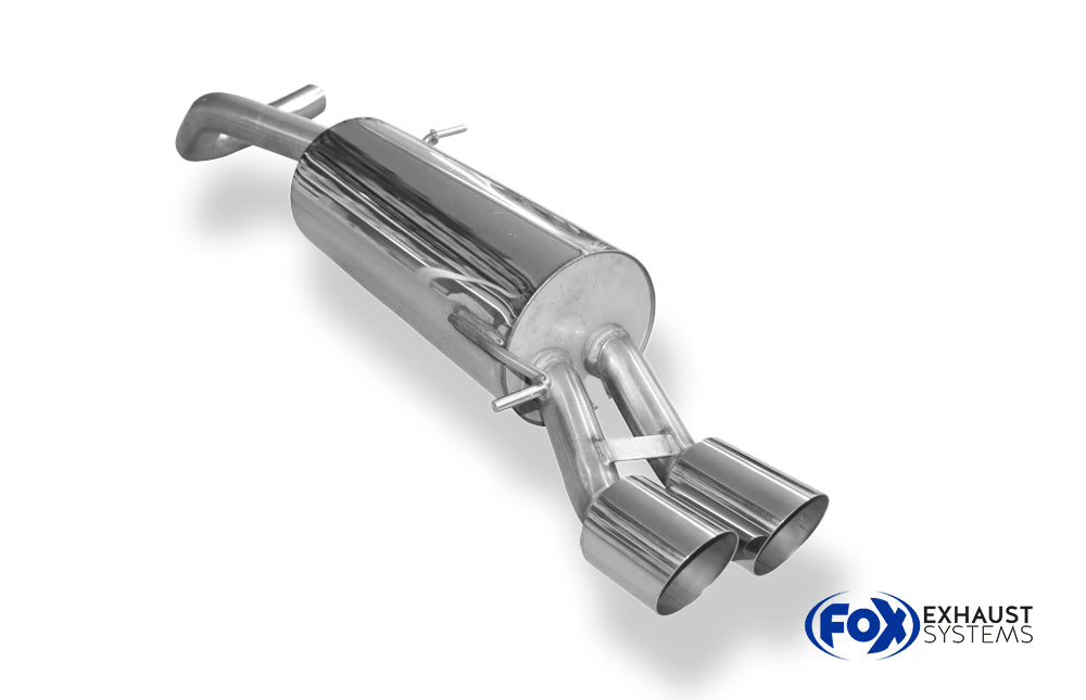 Fox passend fürVW Polo 6R - GT und GTI Endschalldämpfer 63,5mm - 2x90 Typ 14