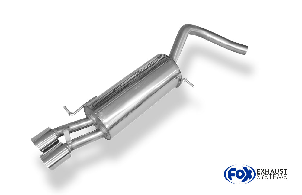Fox passend fürVW Polo 6R - GT und GTI Endschalldämpfer 63,5mm - 2x90 Typ 14