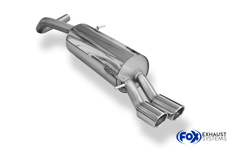 Fox passend fürVW Polo 6R - GT und GTI Endschalldämpfer 63,5mm - 2x76 Typ 16