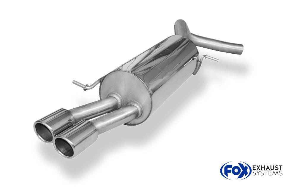 Fox passend fürVW Polo 6R - GT und GTI Endschalldämpfer 63,5mm - 2x76 Typ 16