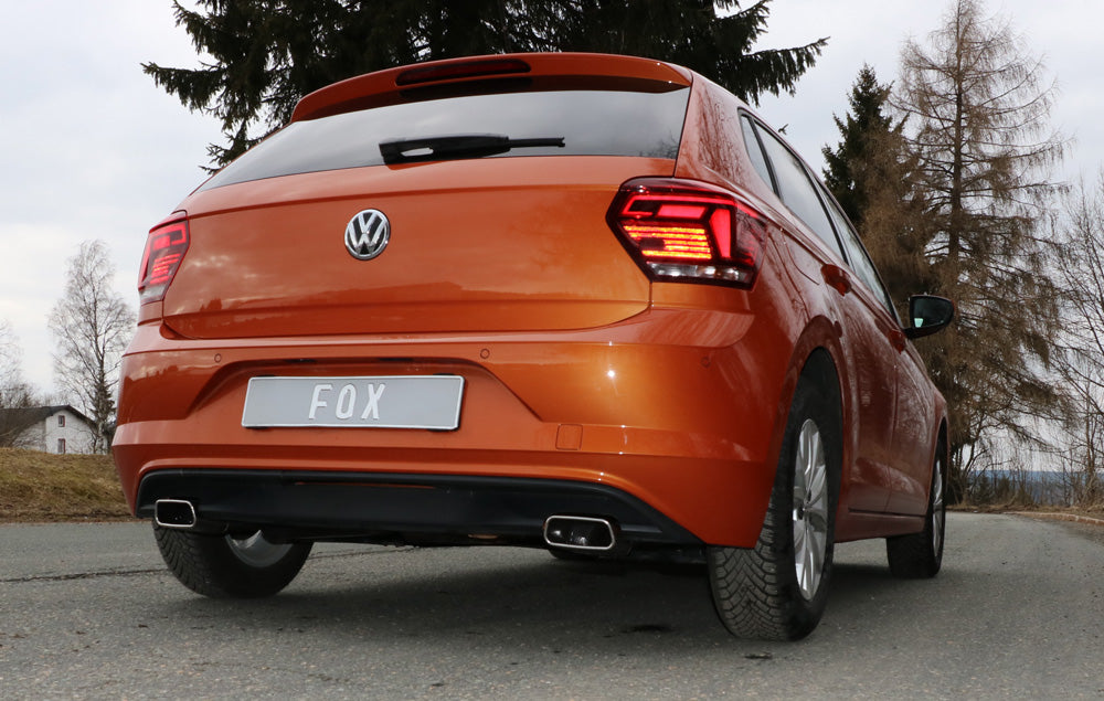 Fox passend fürVW Polo AW1 Endschalldämpfer Ausgang rechts/links - 145x65 Typ 59 rechts/links