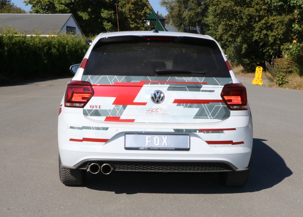 Fox passend für VW Polo AW1 GTI Endschalldämpfer - 2x90 Typ 16
