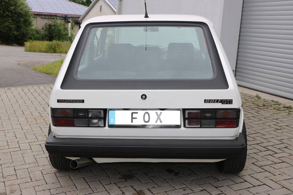Fox passend fürVW Golf I GTI Endschalldämpfer Ø63,5mm - 1x63,5 Typ 10 nach links führend