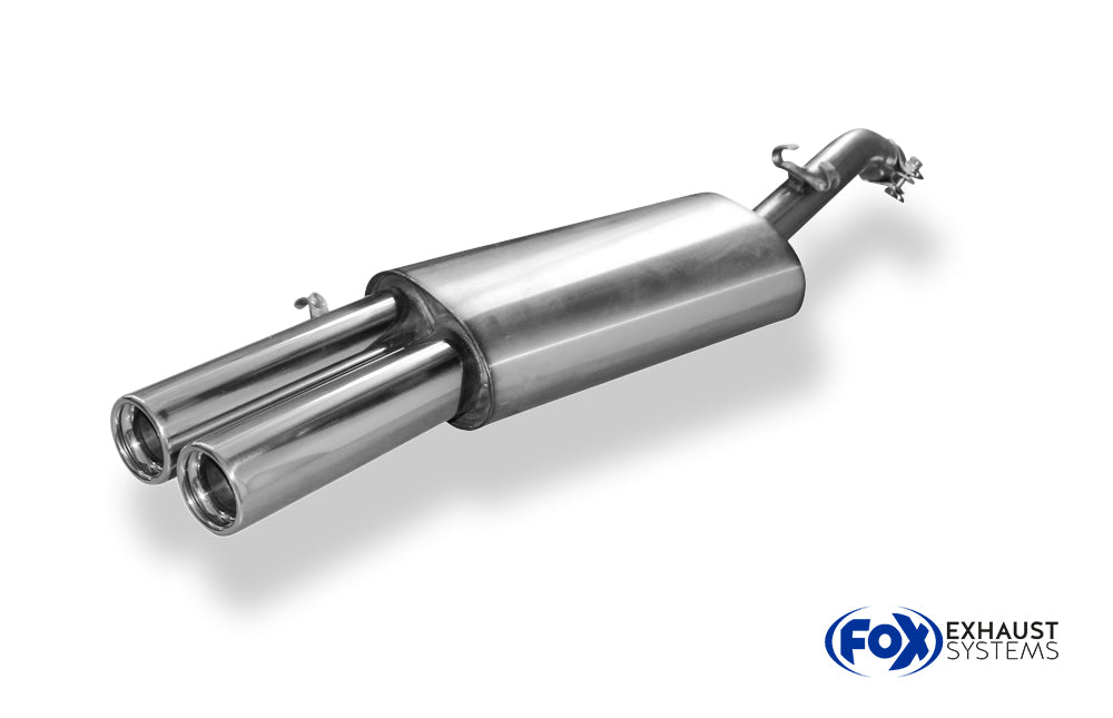Fox passend fürVW Golf II Typ 19E GTI Endschalldämpfer - 2x76 Typ 13