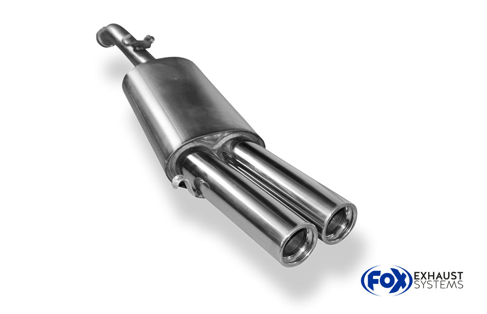 Fox passend für VW Golf II Typ 19E GTI Endschalldämpfer - 2x76 Typ 13
