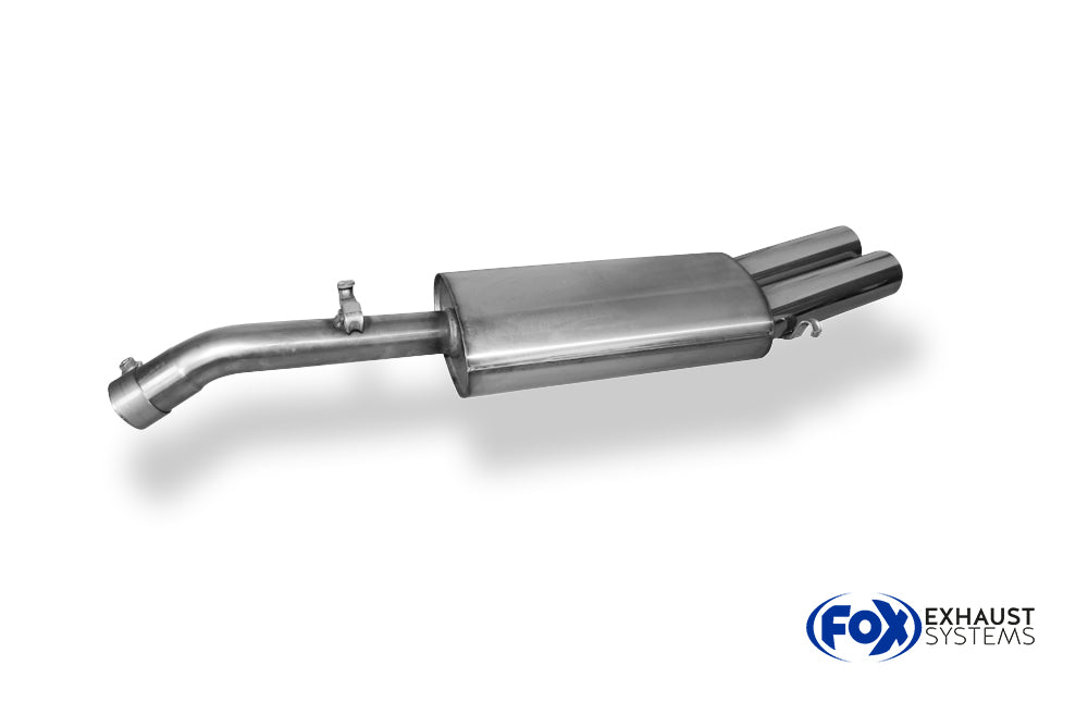 Fox passend fürVW Golf II Typ 19E GTI Endschalldämpfer - 2x76 Typ 13
