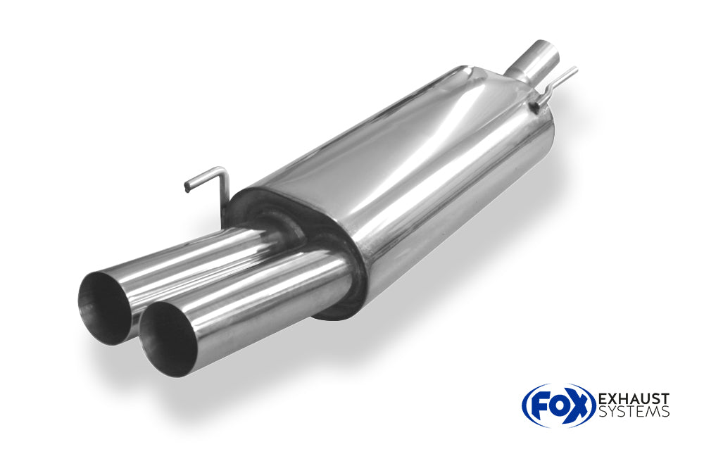 Fox passend fürVW Golf III/ IV Cabriolet Endschalldämpfer - 2x76 Typ 10