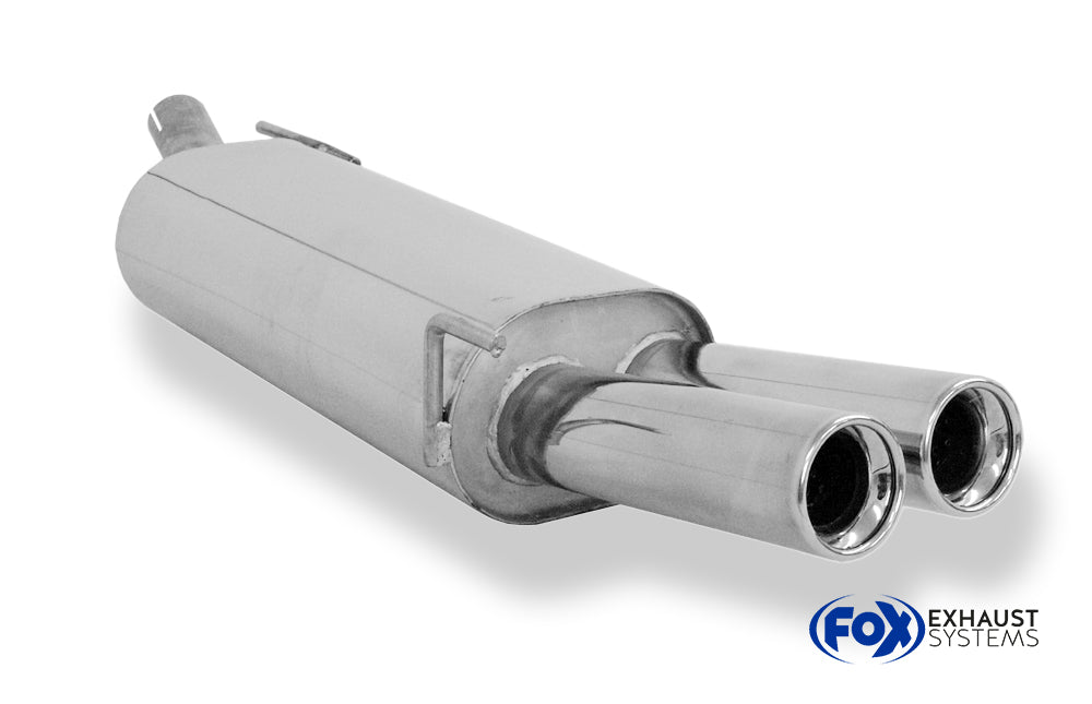 Fox passend fürVW Golf III + IV Cabriolet Endschalldämpfer - 2x76 Typ 13