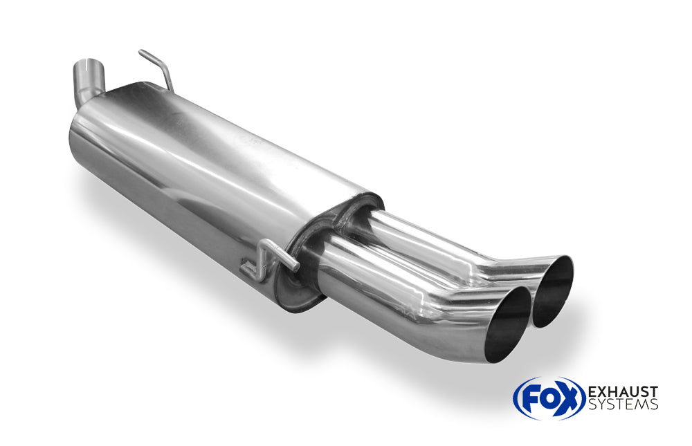 Fox passend fürVW Golf III GTI/ VR6 Endschalldämpfer - 2x76 Typ 18