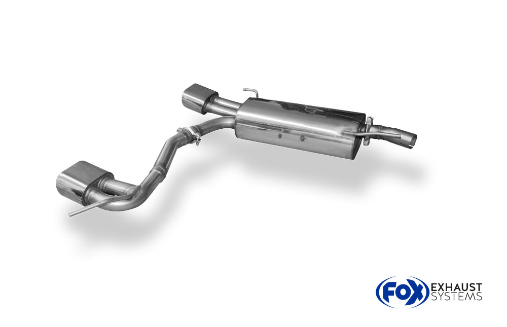 Fox passend fürVW Golf III/ Golf III Cabrio Endschalldämpfer Ausgang rechts/links - 135x80 Typ 53 rechts/links
