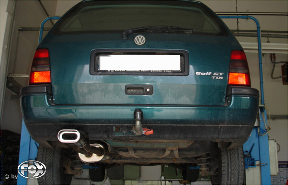 Fox passend fürVW Golf III Variant Endschalldämpfer - 135x80 Typ 53