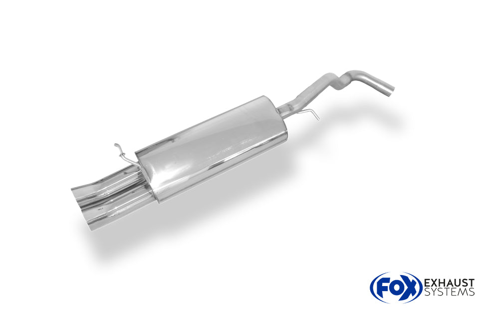 Fox passend für VW Golf IV Endschalldämpfer -  2x63 Typ 28