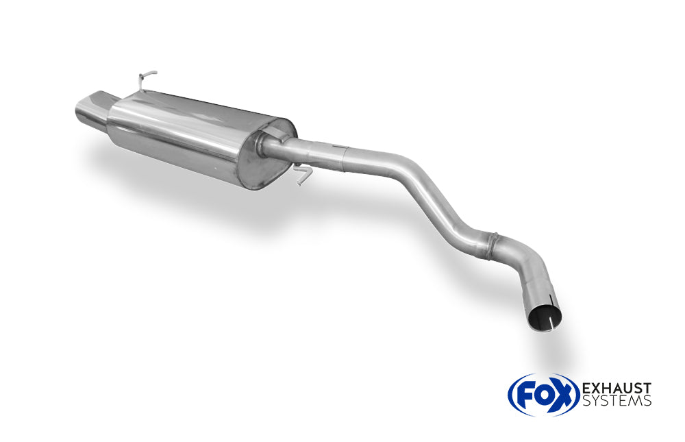 Fox passend fürSeat Leon Typ 1M Endschalldämpfer - 135x80 Typ 53