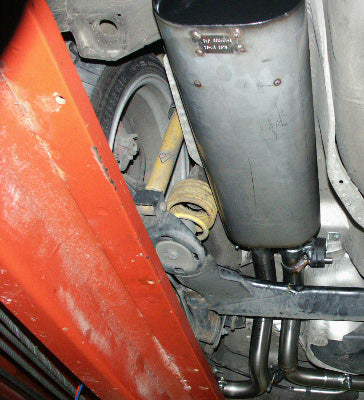 Fox passend fürVW Golf IV 3-türig Endschalldämpfer Side Pipe - 2x70 Typ 10 Ausgang auf Fahrerseite