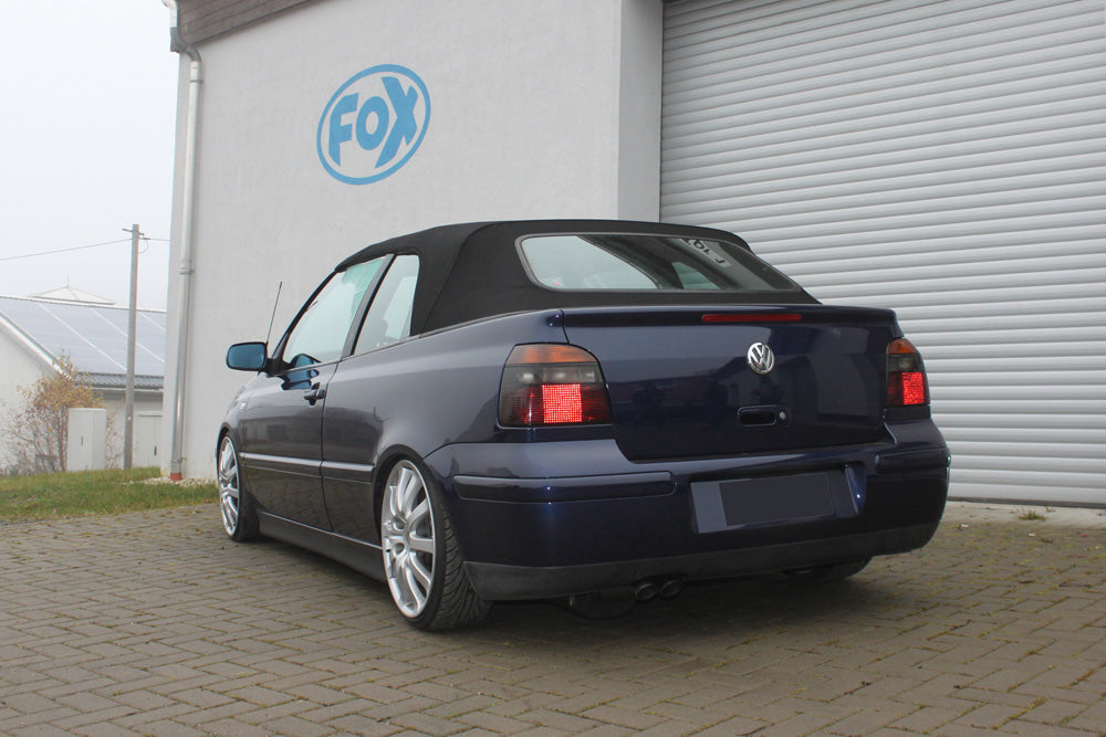 Fox passend fürVW Golf IV Cabriolet Endschalldämpfer - 2x63 Typ 28
