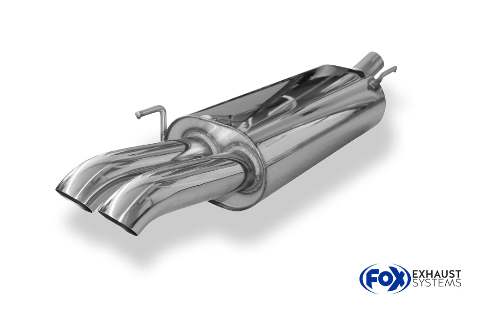 Fox passend fürVW Golf IV Cabriolet Endschalldämpfer - 2x63 Typ 28
