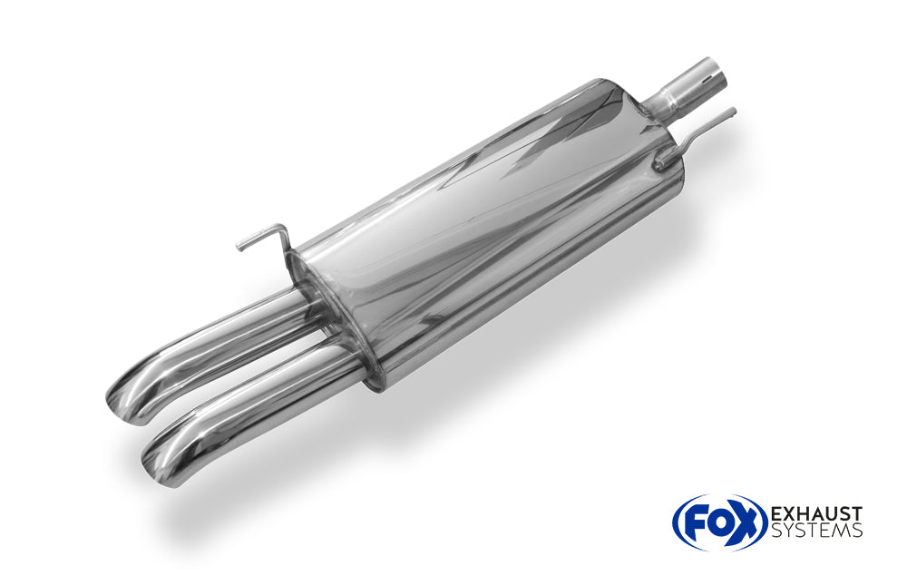 Fox passend für VW Golf IV Cabriolet Endschalldämpfer - 2x63 Typ 28
