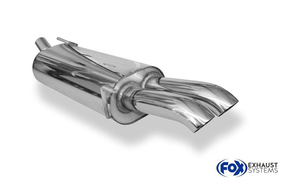 Fox passend fürVW Golf IV Cabriolet Endschalldämpfer - 2x63 Typ 28