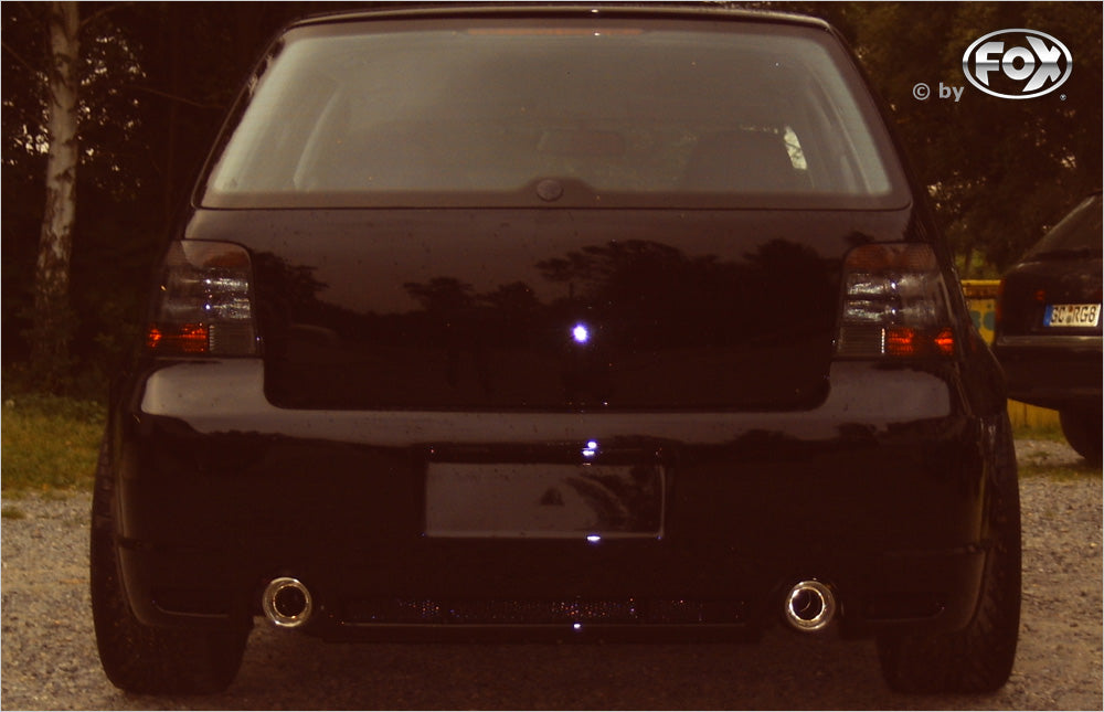 Fox passend fürVW Golf IV Endschalldämpfer Ausgang rechts/links Ø63,5mm - 1x90 Typ 17 rechts/links R32 Design