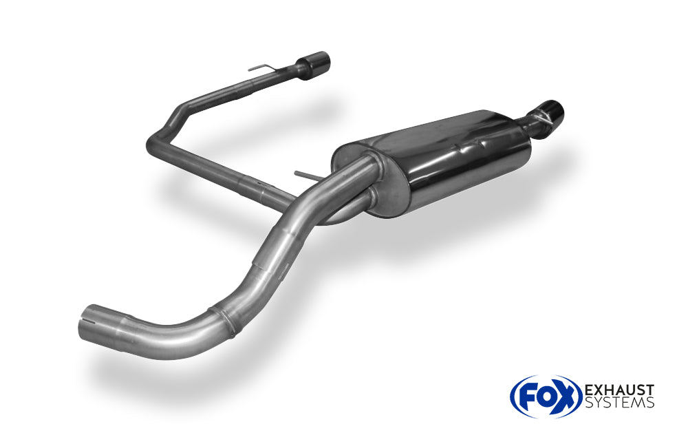 Fox passend fürVW  Golf IV Endschalldämpfer Ausgang rechts/links Ø63,5mm - 1x90 Typ 25 rechts/links R32 Design