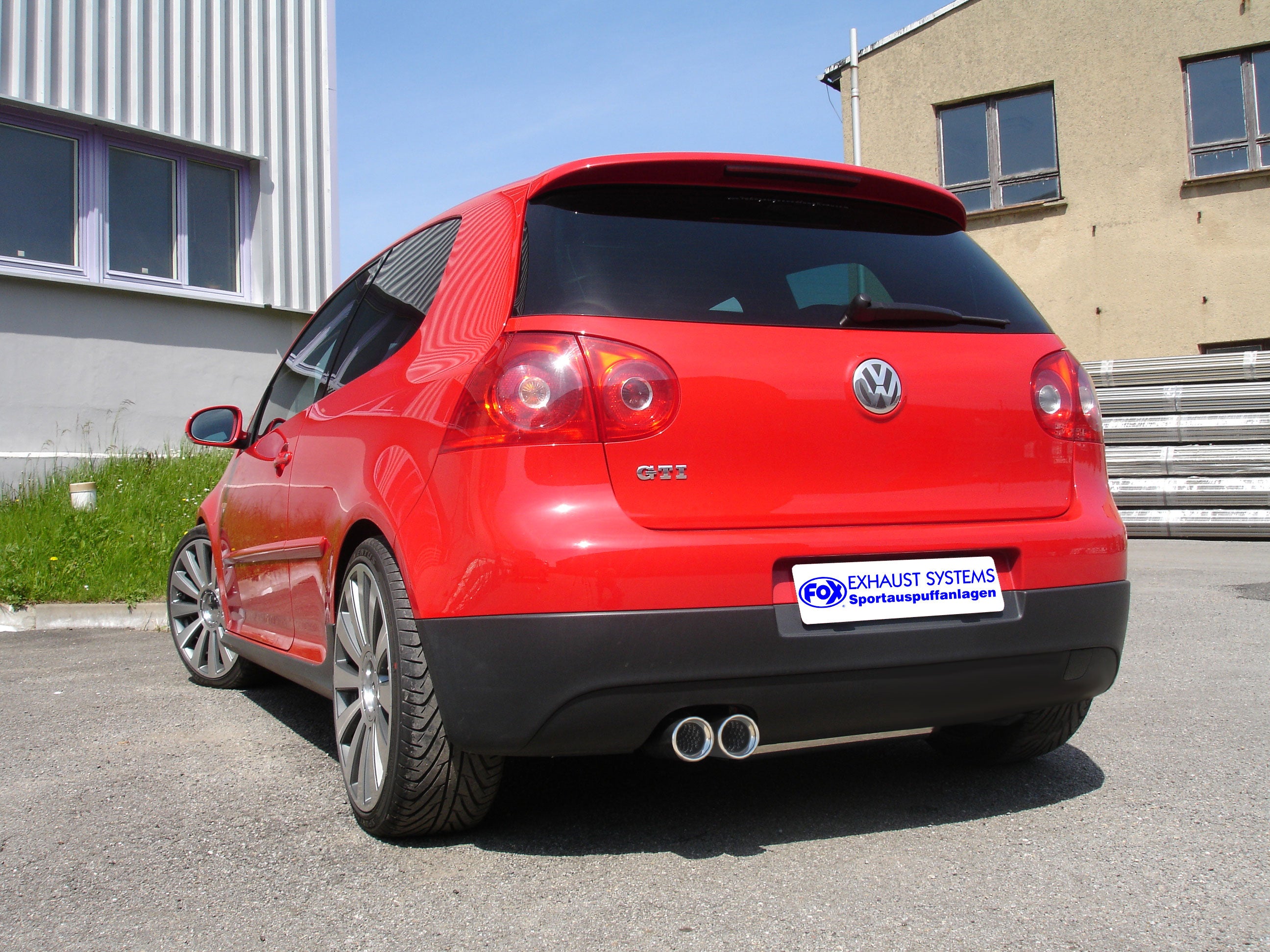 Fox passend fürVW Golf V Endschalldämpfer - 2x80 Typ 13