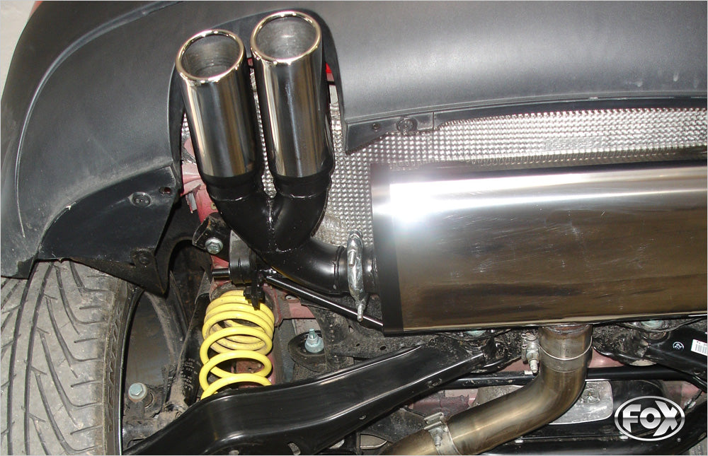 Fox passend fürSeat Leon 1P Turbo Endschalldämpfer - 2x76 Typ 17