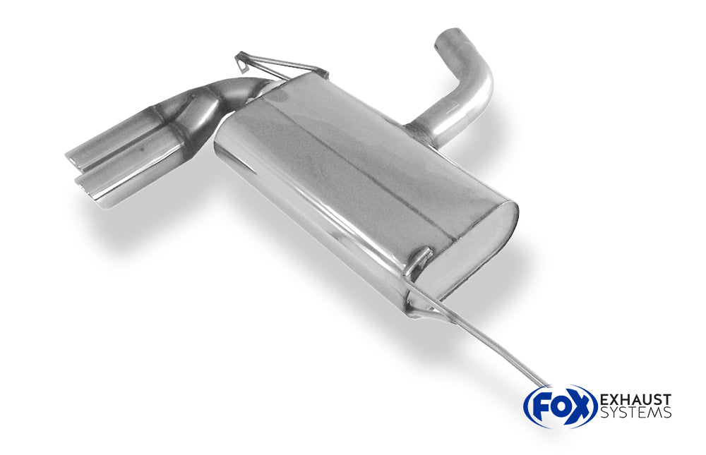 Fox passend fürSeat Altea 5P - Frontantrieb Endschalldämpfer einseitig - 2x76 Typ 17