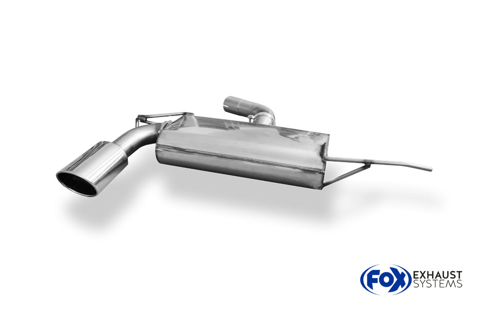 Fox passend für Audi A3 - 8P Sportback Endschalldämpfer Ø70mm einseitig - 129x106 Typ 32