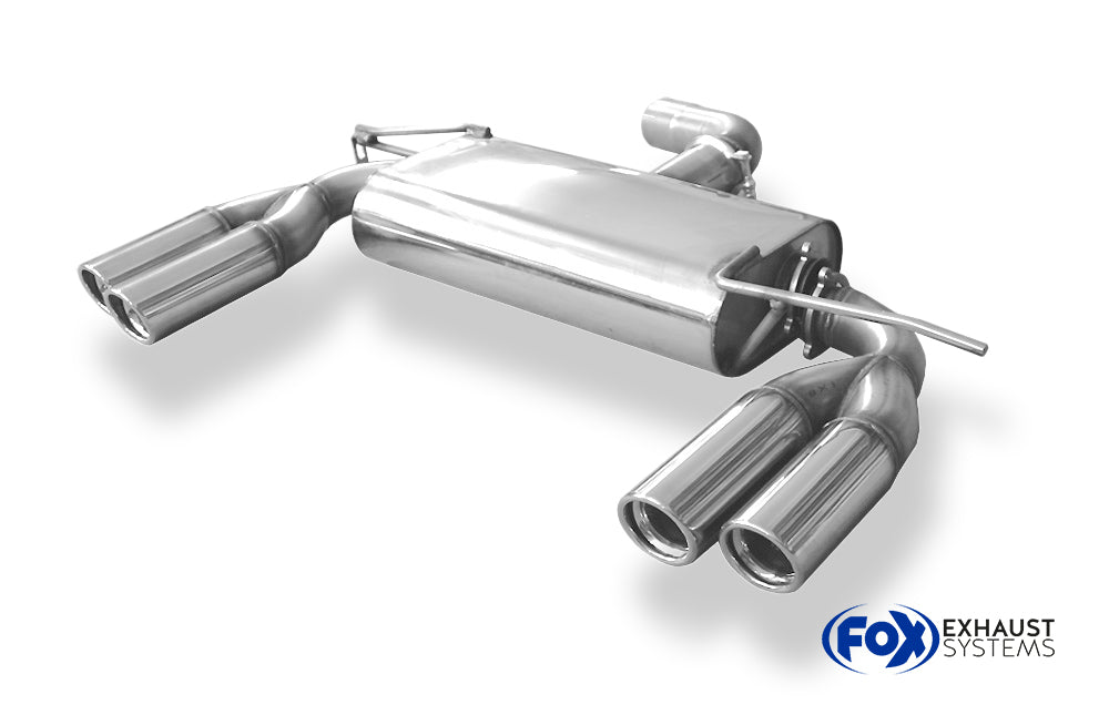 Fox passend fürSeat Altea 5P - Frontantrieb Endschalldämpfer Ausgang rechts/links - 2x76 Typ 17 rechts/links