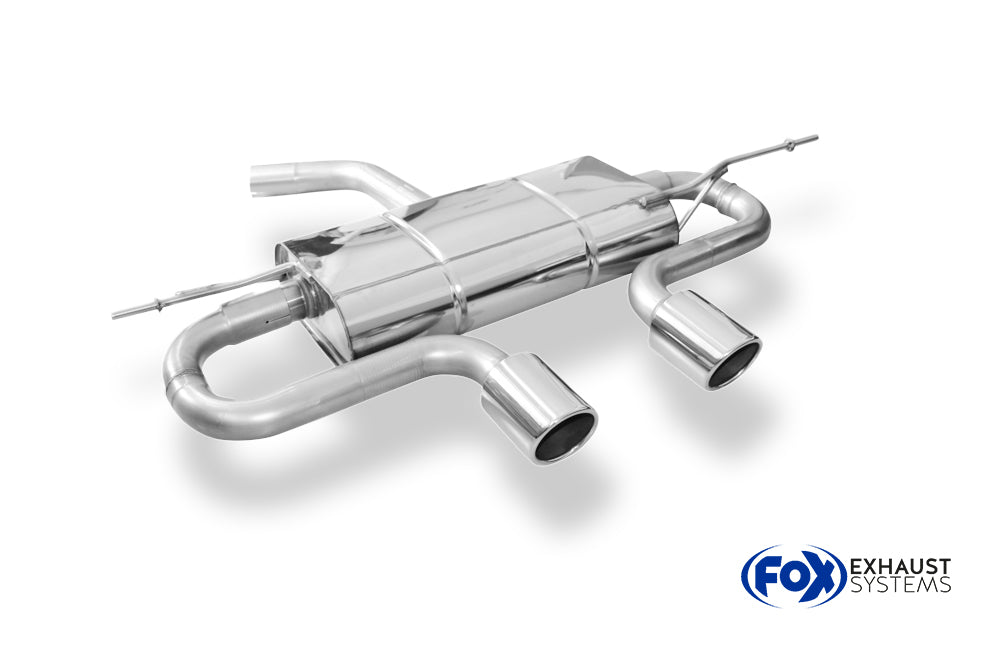 Fox passend fürVW Golf V Endschalldämpfer Ausgang mittig R32-Design - 2x90 Typ 16 mittig