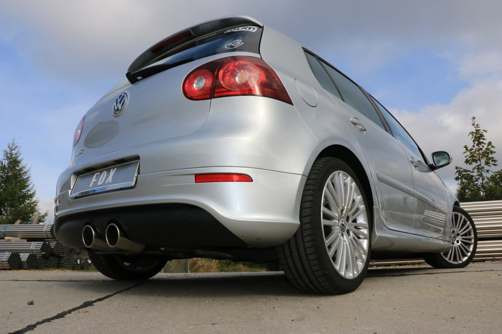 Fox passend fürVW Golf V R32 Endschalldämpfer Ausgang mittig - 2x100 Typ 16