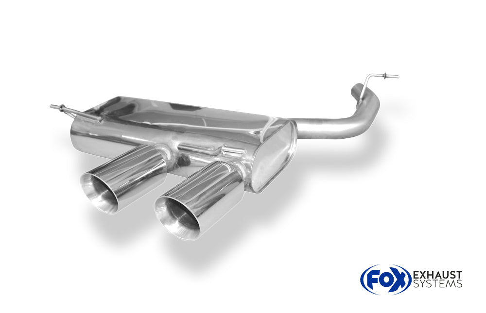 Fox passend fürVW Golf V R32 Endschalldämpfer Ausgang mittig - 2x100 Typ 25