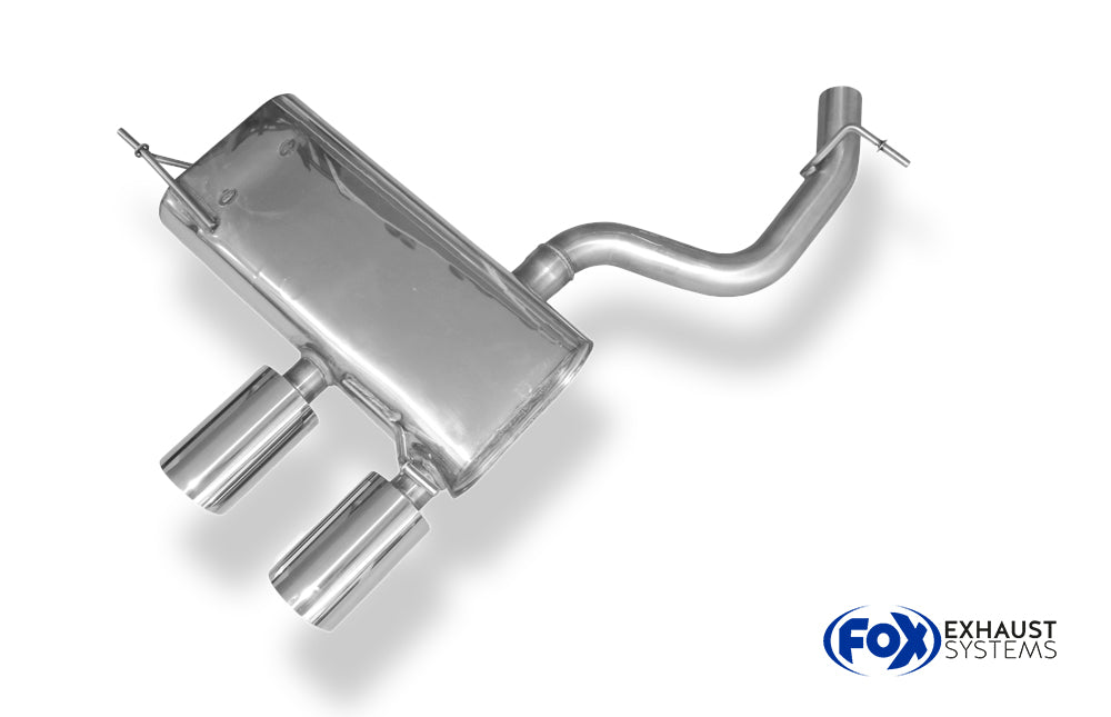 Fox passend für VW Golf V R32 Endschalldämpfer Ausgang mittig - 2x100 Typ 25