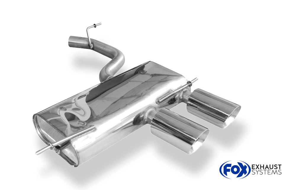 Fox passend fürVW Golf V R32 Endschalldämpfer Ausgang mittig - 2x100 Typ 25