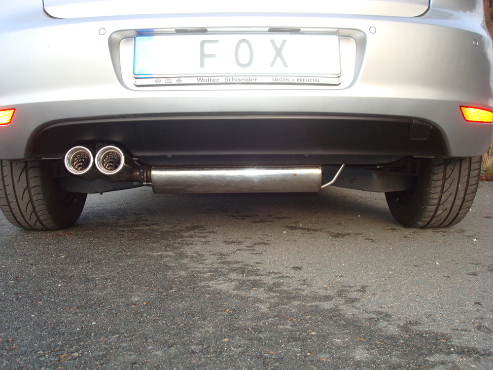 Fox passend für VW Golf VI Endschalldämpfer einseitig - 2x80 Typ 13