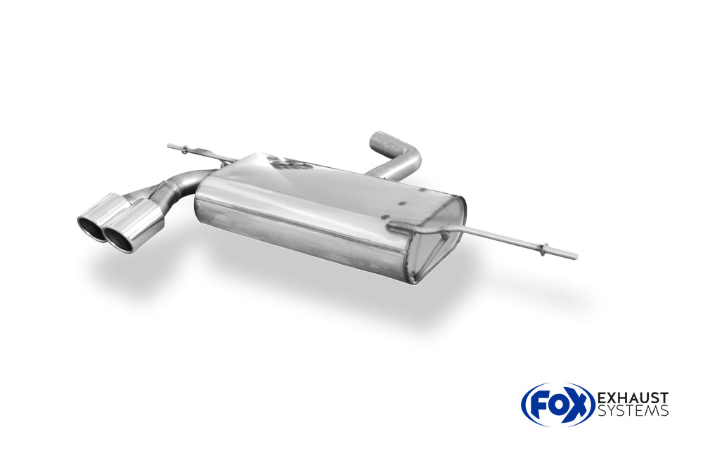 Fox passend fürVW Golf VI Endschalldämpfer einseitig - 2x80 Typ 16
