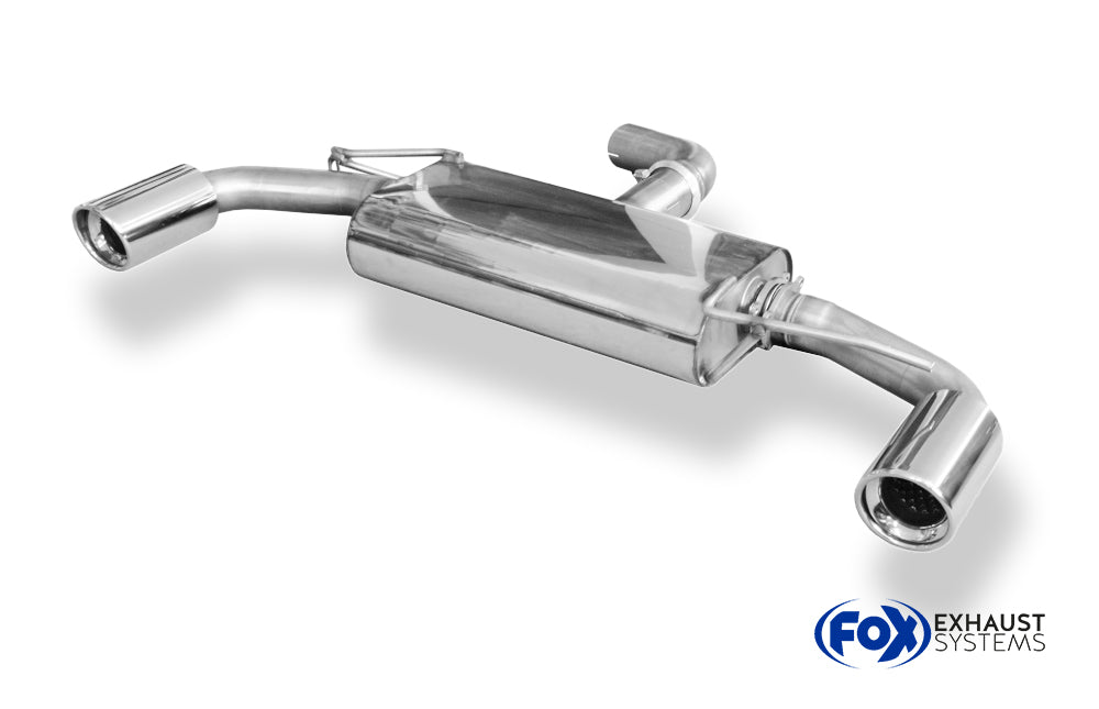 Fox passend für VW Golf 6 - 1,8l TFSI/ GTD Endschalldämpfer Ausgang rechts/links - 1x100 Typ 25 rechts/links