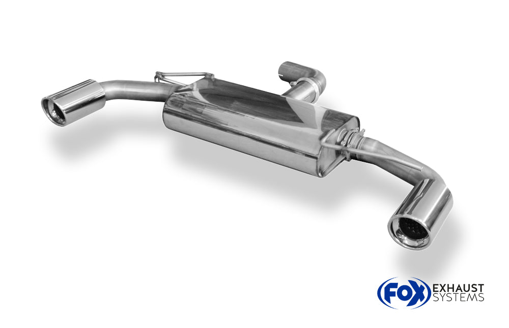 Fox passend fürVW Golf 6 GTI + Cabrio Endschalldämpfer Ausgang rechts/links - 1x90 Typ 17 rechts/links