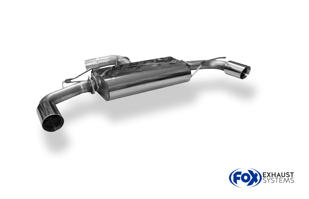 Fox passend fürVW Golf 6 GTI + Cabrio Endschalldämpfer Ausgang rechts/links - 1x90 Typ 25 rechts/links