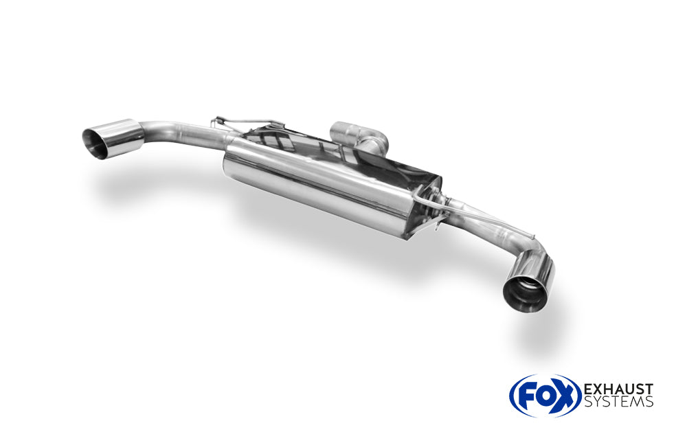 Fox passend fürVW Golf 6 GTI + Cabrio Endschalldämpfer Ausgang rechts/links - 1x90 Typ 25 rechts/links