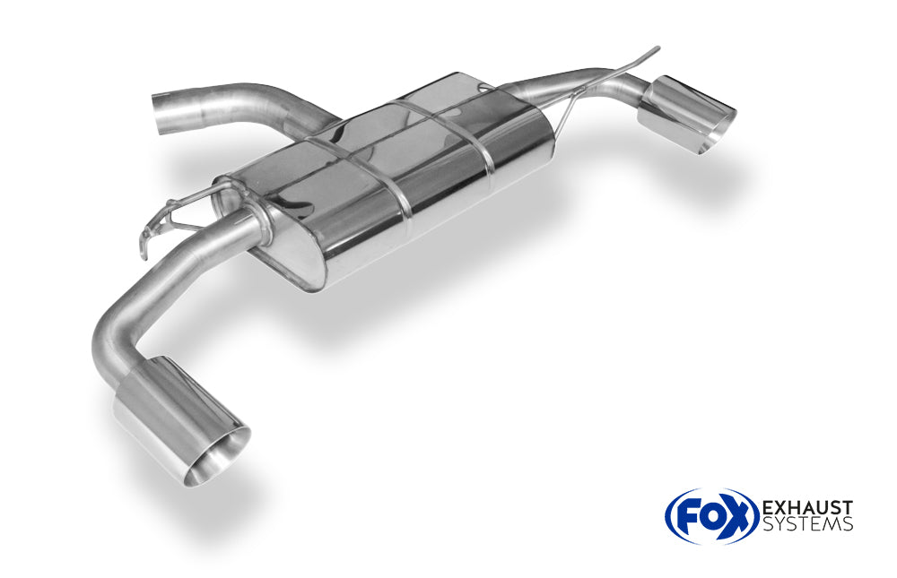 Fox passend fürVW Golf 6 - 1,8l TFSI/ GTD Endschalldämpfer Ausgang rechts/links - 1x100 Typ 25 rechts/links