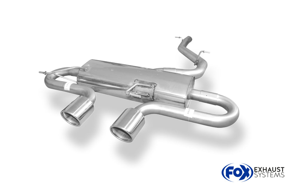 Fox passend fürVW Golf VI R 4motion Endschalldämpfer Ausgang mittig - 2x90 Typ 16