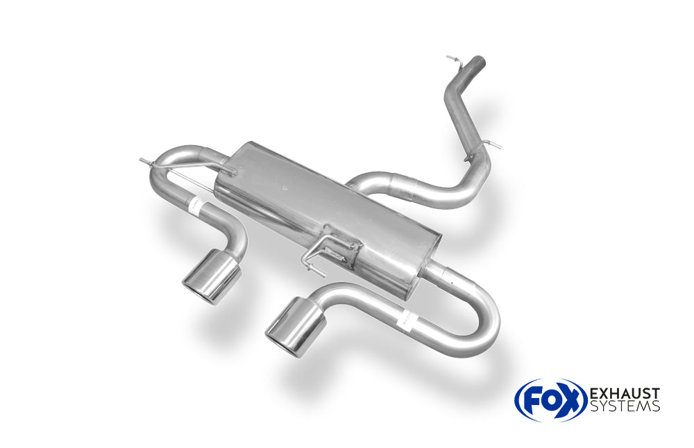 Fox passend für VW Golf VI R 4motion Endschalldämpfer Ausgang mittig - 2x90 Typ 16