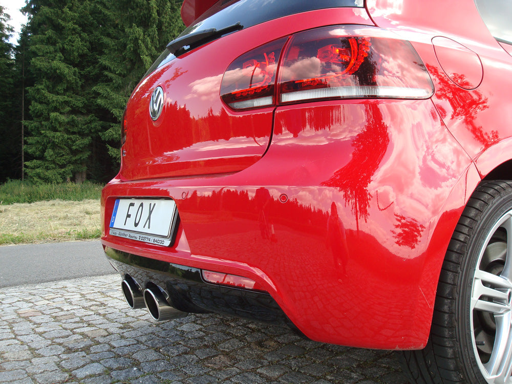 Fox passend fürVW Golf VI R 4motion Endschalldämpfer Ausgang mittig - 2x100 Typ 16