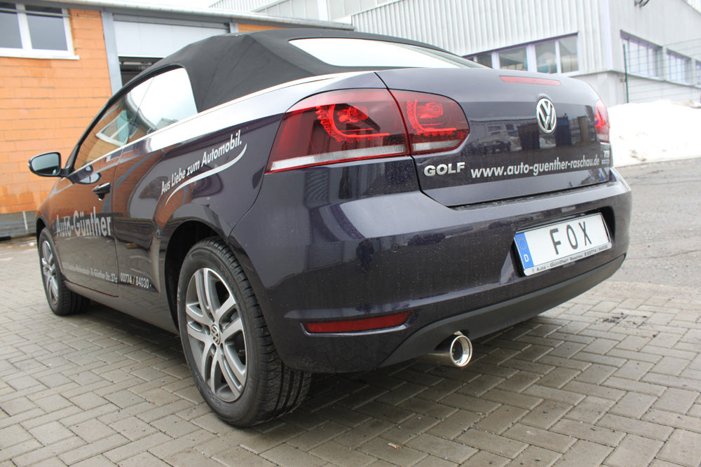 Fox passend fürVW Golf VI Cabrio Endschalldämpfer - 1x90 Typ 13