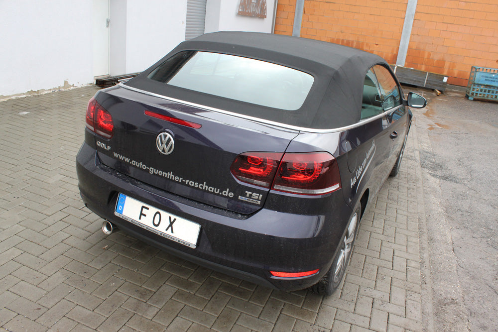 Fox passend fürVW Golf VI Cabrio Endschalldämpfer - 1x90 Typ 13