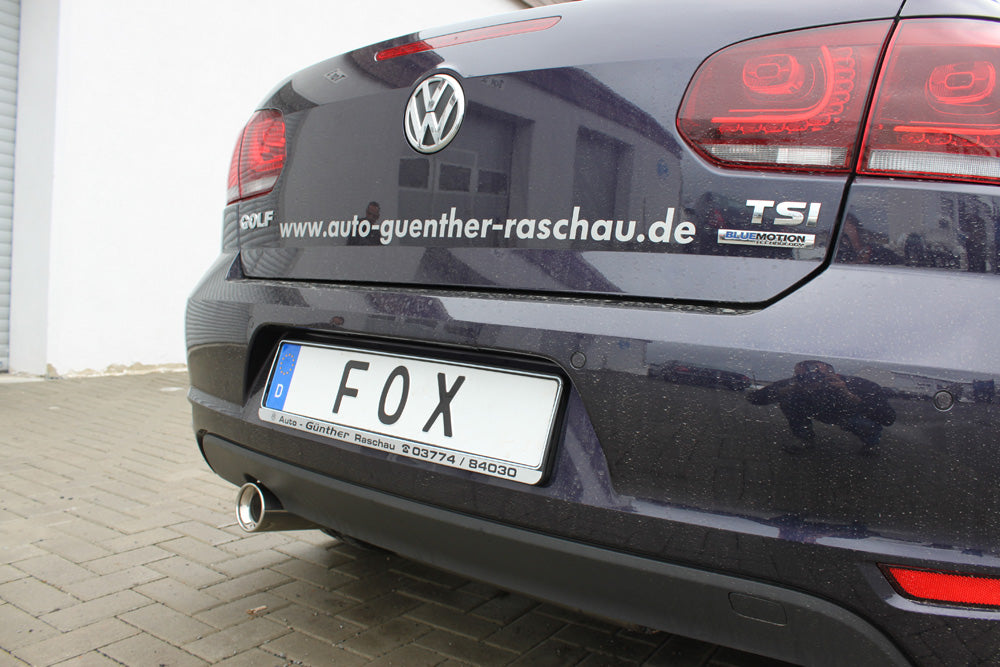 Fox passend fürVW Golf VI Cabrio Endschalldämpfer - 1x90 Typ 13