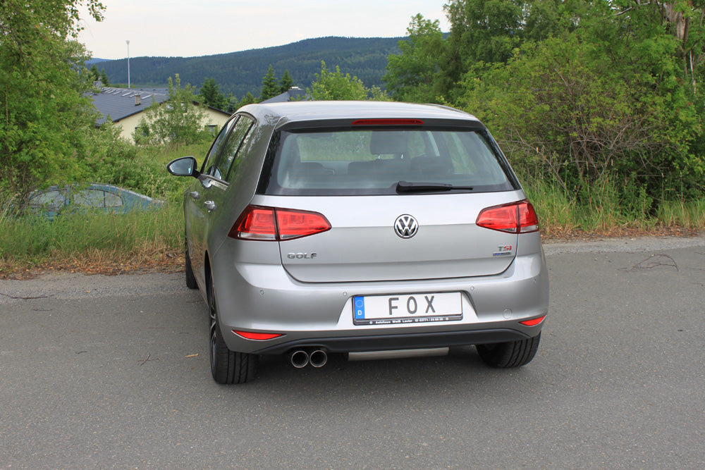 Fox passend fürVW Golf VII - mit starrer Hinterachse Endschalldämpfer einseitig - 2x80 Typ 25