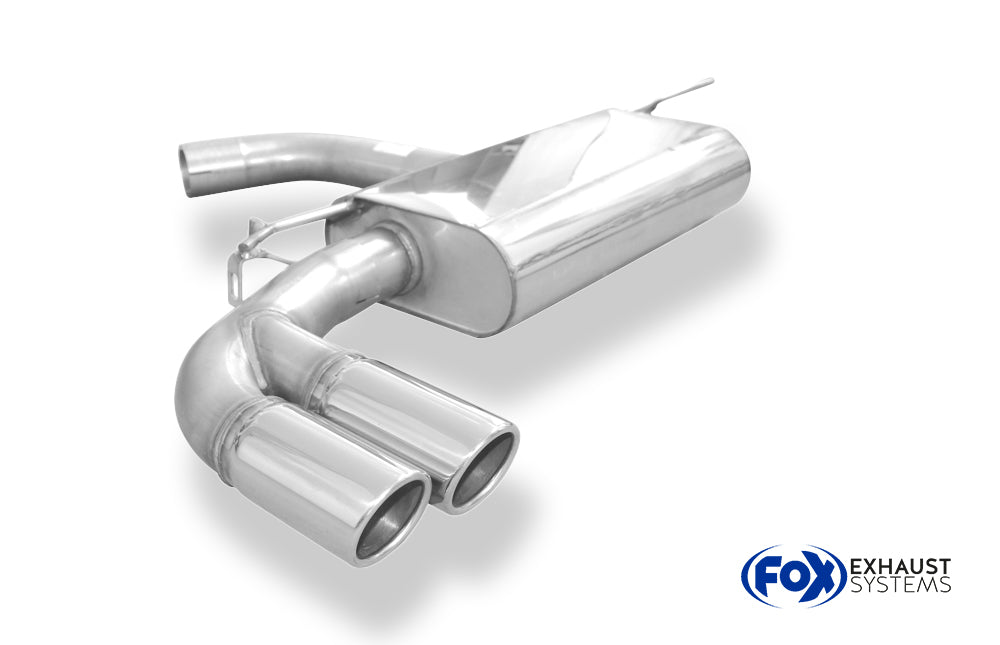 Fox passend fürVW Golf VII - mit starrer Hinterachse Endschalldämpfer einseitig - 2x80 Typ 16