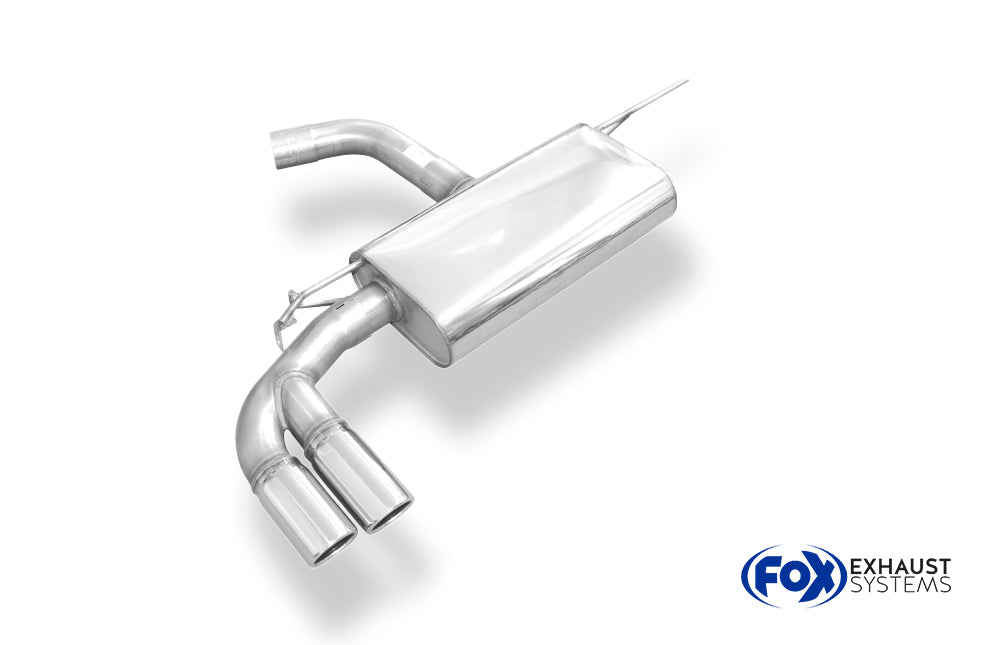 Fox passend für VW Golf VII - mit starrer Hinterachse Endschalldämpfer einseitig - 2x80 Typ 16